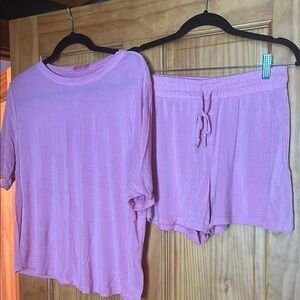 Nuuds Bubblegum pajama short set